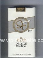 SF Deluxe Ultra Lights 100s cigarettes soft box