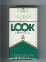 Look International Menthol 100s cigarettes soft box