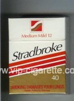 Stradbroke Medium Mild 12 40 cigarettes hard box