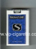 Signature S Ultra Lights cigarettes soft box