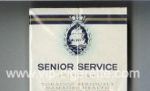 Senior Service Fine Virginia cigarettes wide flat hard box