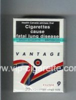 Vantage 9 Filter Cigarettes hard box