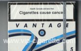 Vantage 5 Light 25 Cigarettes wide flat hard box