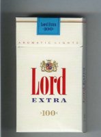 Lord Extra 100s Aromatic Lights cigarettes hard box