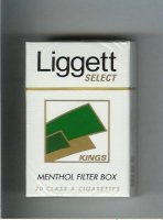 Liggett Select Kings Menthol Filter Box cigarettes hard box