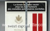 Sweet Caporal Filter 25 Cigarettes wide flat hard box
