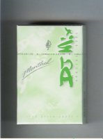 DJ Mix Special Feel Menthol Iced Green Apple Menthol Lights green cigarettes hard box