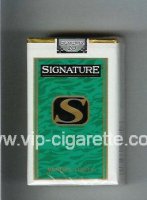Signature S Menthol Lights cigarettes soft box