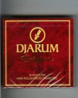 Djarum Original Non Filter cigarettes wide flat hard box