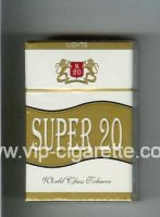 Super 20 Lights Cigarettes hard box