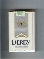 Derby Lights white and grey cigarettes soft box