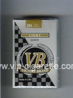 VB Victory Brand Light Kings cigarettes soft box