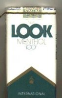 Look Menthol International 100s cigarettes soft box