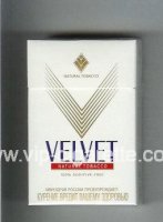 Velvet Natural Tobacco Cigarettes hard box