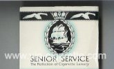 Senior Service cigarettes wide flat hard box