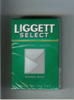 Liggett Select Menthol Lights Kings Box cigarettes hard box
