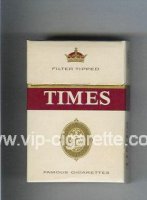 Times Filter Tipped cigarettes hard box