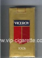 Viceroy 100s Rich Tobaccos - Filter gold Cigarettes soft box