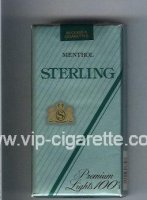 Sterling Premium Lights 100s Menthol cigarettes soft box