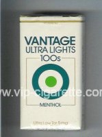 Vantage Ultra Lights 100s Menthol Cigarettes soft box