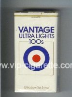 Vantage Ultra Lights 100s Cigarettes soft box