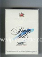 Seven Hills Slims cigarettes wide flat hard box