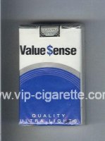Value Sense Quality Ultra Lights cigarettes soft box