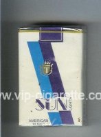 Sun American Blend Lights Cigarettes soft box