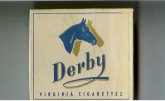 Derby Virginia cigarettes wide flat hard box