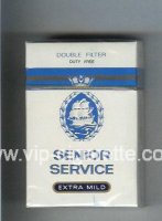 Senior Service Extra Mild Double Filter cigarettes hard box