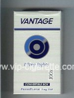 Vantage Ultra Lights 100s Cigarettes hard box