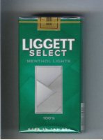 Liggett Select Menthol Lights 100s cigarettes soft box