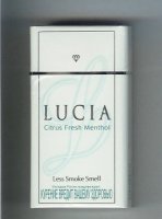 Lucia Citrus Fresh Menthol 100s Cigarettes hard box