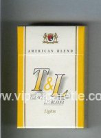T and L Tobacna Ljubljna American Blend Lights cigarettes hard box