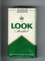 Look New Menthol Super Size Filter 100s cigarettes soft box