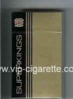 Superkings gold and black 100s Cigarettes hard box