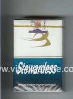 Stewardess cigarettes white and blue soft box