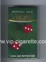 Vegas Menthol 100s Cool And Refreshing Cigarettes hard box