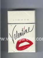 Valentine Lights cigarettes hard box